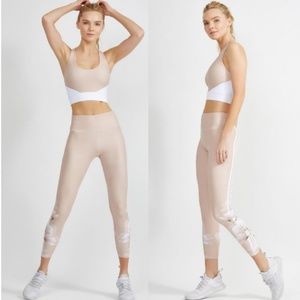 Body Language Sculpt Legging in Rose Track Stripes